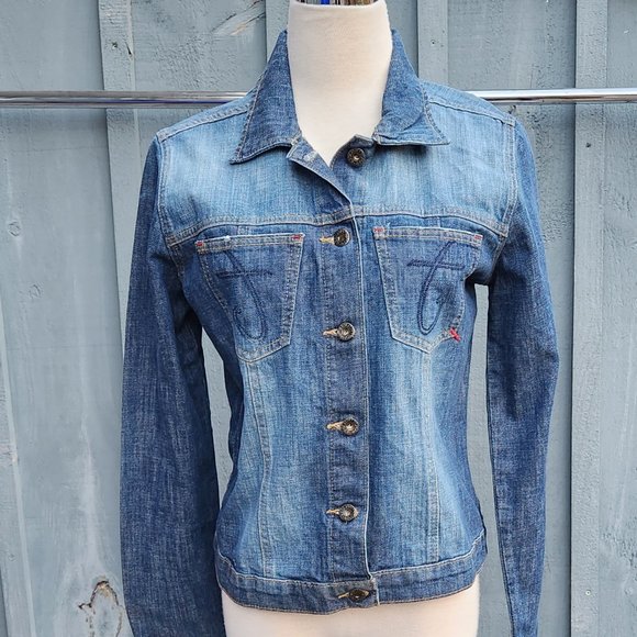 Tommy Hilfiger Denim Jean Jacket Ladies Small - Picture 3 of 10